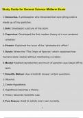 Study Guide for General Science Midterm Exam 2023