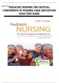  test bank for Davis Advantage for Pediatric Nursing: Critical Components of Nursing Care, 3rd edition?
