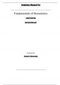 Fundamentals of Biostatistics, 8e Bernard Rosner (Solution Manual)