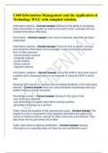 WGU C468 Information Management and Application of Technology Bundled Exams&lpar;Full solution pack&rpar;