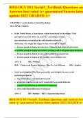 BIOLOGY B11 Social3&lowbar;TestBank Questions and Answers best rated A&plus; guaranteed Success latest update 2022 GRADED A&plus;