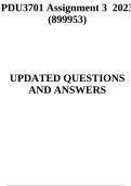 PDU3701 Assignment 3 2023 &lpar;899953&rpar;