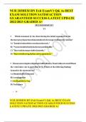  NUR 203HESI RN Exit ExamV1 Q& As BEST EXAM SOLUTION SATISFACTION GUARANTEED SUCCESS LATEST UPDATE 2022&sol;2023 GRADED A&plus;