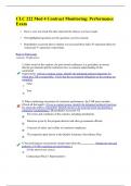 CLC 222 Mod 4 Contract Monitoring&colon; Performance Exam
