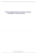 RN 2023 Adult Medical Surgical ATI Proctored Exam                          ALLFORMS&excl; LATEST UPDATED
