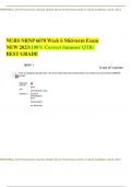NURS NRNP 6670 Week 6 Mid-term Exam NEW 2023 &lpar;100&percnt; Correct Summer QTR&rpar; BEST GRADE