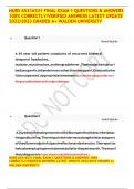 NURS 65316531 FINAL EXAM 1 QUESTIONS & ANSWERS 100&percnt; CORRECTLY&sol;VERIFIED ANSWERS LATEST UPDATE 2022&sol;2023 GRADED A&plus; WALDEN UNIVERSITY