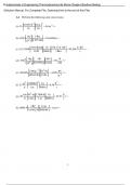 Fundamentals of Engineering Thermodynamics 8e Moran Shapiro Boettner Bailey (Solution Manual)