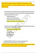 NUR 4045 Adult Health 2 EXAM II Questions And Answers Rated A&plus; Guaranteed Success Latest Update 2022&sol;2023