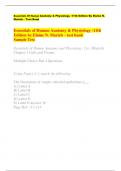 Essentials of Human Anatomy & Physiology -11th Edition by Elaine N. Marieb – test bank  Sample Test