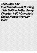 Fundamentals of Nursing 11th Edition Potter Perry Chapter 1-50 | Complete Guide Newest Version 2023