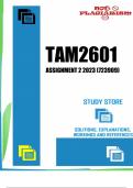 TAM2601 Assignment 2 (COMPLETE ANSWEERS) 2023