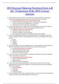 RN Proctored Maternal Newborn Form A&comma;B &C 70 Questions With 100&percnt; Correct Answers