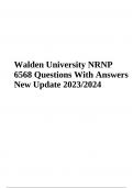 Walden University NRNP 6568 Questions With Answers New Update 2023/2024