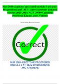 Nur-2989-capstone-proctored-module-3-ati-quiz90-questions and 100&percnt; correct answers updated  version 2023-2024&sol; NUR 29789 Capstone  Proctored Exam Latest Version