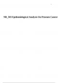  NR_503 Epidemiological Analysis On Prostate Cancer.