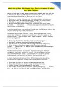 Med-Surg Hesi PN &sol; Questions And Answers &sol; Graded A&plus; &sol; Best Scores