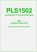 PLS1502 Exam Pack 2026