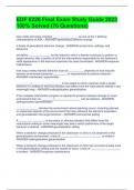 EDF&sol;UWF EDF Exam Package Deal Full Solutions Pack -Solved