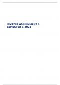 INV3702 ASSIGNMENT 1 SEMESTER 1 2023