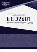EED2601 ASSIGNMENT 2 2023 ANSWERS AND GUIDELINES