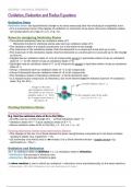 Summary notes for AQA A-Level Chemistry Unit 3.1.7 - Oxidation, reduction and redox equations 