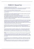 POHS IV&colon; Manual Test Questions And Answers 