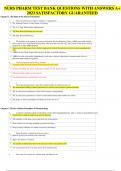 NURS PHARM TEST BANK QUESTIONS WITH ANSWERS A&plus; 2023 SATISFACTORY GUARANTEED