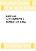 BSM2601 ASSIGNMENT 6 SEMESTER 1 2023