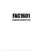 FAC1601 Assignment 5 (WORKINGS & ANSWERS) Semester 1 2023 (367161) - DUE 12 June 2023