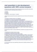 Joel essentials in role development questions with 100&percnt; correct answers