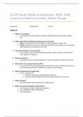 BIOL 1001 (Paul) Ch. 29 Study Notes & Exam Prep Questions - Louisiana State University (LSU), Baton Rouge