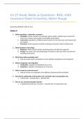 BIOL 1001 (Paul) Ch. 27 Study Notes & Exam Prep Questions - Louisiana State University (LSU), Baton Rouge