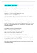 Med-Surg Hesi PN &vert; Questions with 100&percnt; Correct Answers &vert; Verified