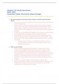 BIOL 1001 (Paul) Ch. 18 Study Questions & Exam Prep - Louisiana State University (LSU), Baton Rouge