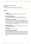 BIOL 1001 (Paul) Ch. 17 Study Questions & Exam Prep - Louisiana State University (LSU), Baton Rouge