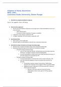 BIOL 1001 (Paul) Ch. 8 Study Questions & Exam Prep - Louisiana State University (LSU), Baton Rouge