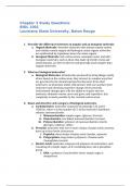 BIOL 1001 (Paul) Ch. 3 Study Questions & Exam Prep - Louisiana State University (LSU), Baton Rouge