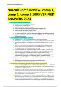 Nur280 Comp Review- comp 1, comp 2, comp 3 100%VERIFIED ANSWERS 2023