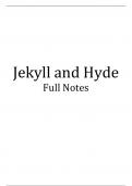 AQA GCSE English Literature Jekyll and Hyde Revision Notes (Quotes and Context)