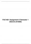 FAC1601 Assignment 5 Semester 1 2022/23 (810580)