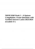NRNP 6568 Comprehensive Practice Exam Questions With Correct and Verified Answers Latest Update 2023/2024 Graded A+ - Complete Study Guide 2023-2024 | Walden University