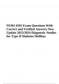 NURS 6565 Final Exam Questions With Correct  Answers Latest Update 2023/2024