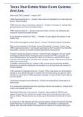 Texas Real Estate State Exam Quizzes And Ans&period;