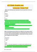 ATI TEAS&colon; English and Language Usage Test