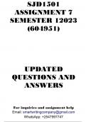 SJD1501 ASSIGNMENT 7 SEMESTER 1 2023 (604951)