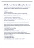 ATI Med Surg Proctored Exam Practice Qs &lpar; Verified A&plus;&rpar;