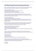 ATI Med Surg Proctored Exam Review With Complete Solution
