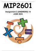 MIP2601 ASS 2 SEME 1 2023 ANSWERS