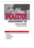 PDU3701 ASSIGNMENT 03 2023